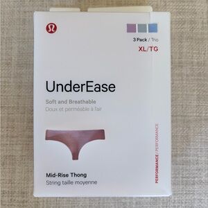 Lululemon UnderEase Mid Rise Thong XL/TG.